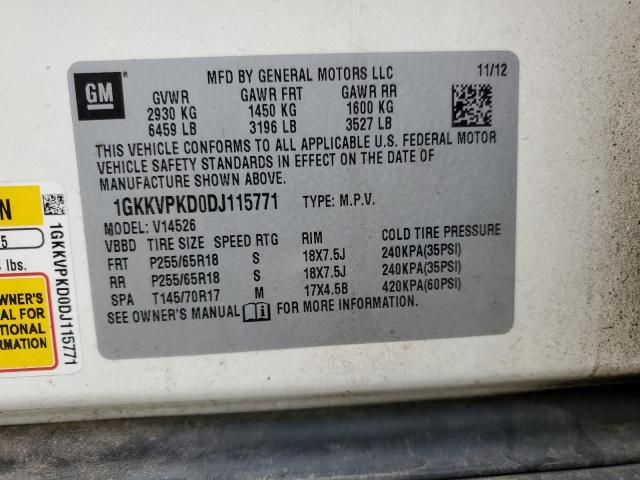 Photo 14 from auction – 2013 GMC ACADIA SLE with VIN 1GKKVPKD0DJ115771