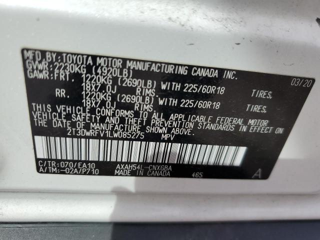 Photo 14 from auction – 2020 TOYOTA RAV4 LIMIT with VIN 2T3DWRFV1LW085275