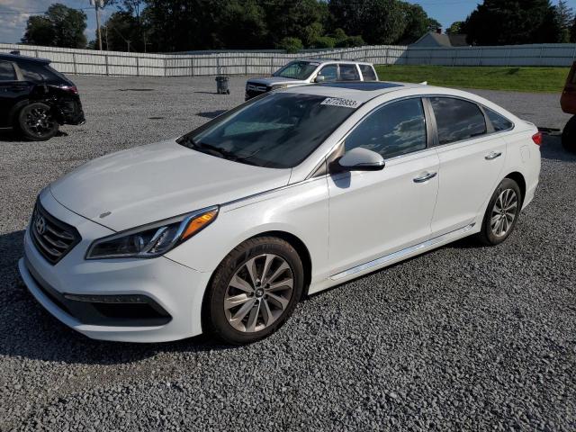 HYUNDAI SONATA SPO 2017 with VIN 5NPE34AF6HH480065 - Photo from auction