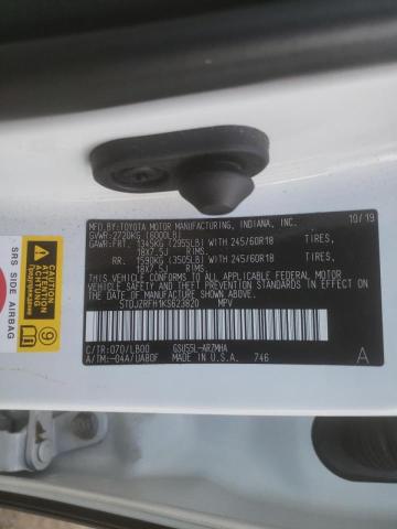 Photo 14 from auction – 2019 TOYOTA HIGHLANDER with VIN 5TDJZRFH1KS623820