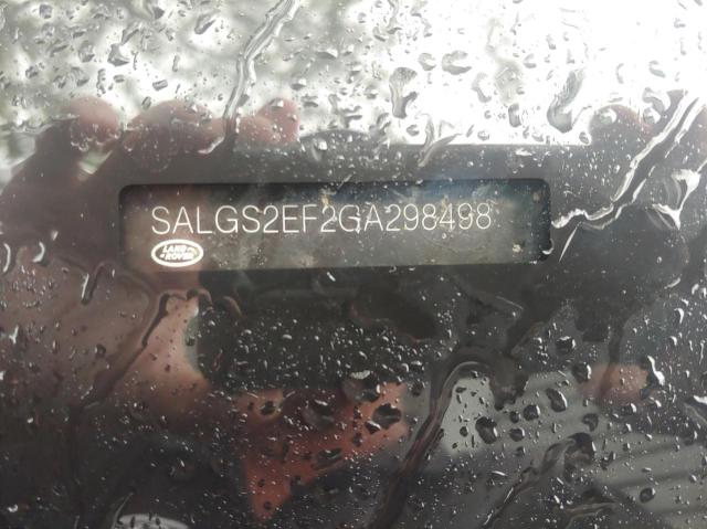 Photo 10 from auction – 2016 LAND ROVER RANGE ROVE with VIN SALGS2EF2GA298498