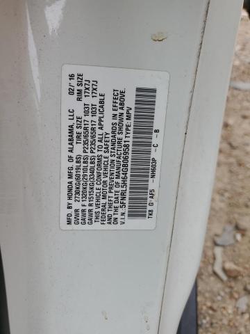 Photo 14 from auction – 2016 HONDA ODYSSEY EX with VIN 5FNRL5H64GB069581