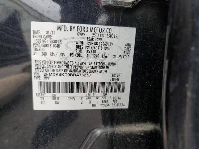 Photo 14 from auction – 2011 FORD EDGE LIMIT with VIN 2FMDK4KC0BBA78270
