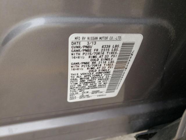 Photo 14 from auction – 2013 NISSAN ROGUE S with VIN JN8AS5MT8DW528523