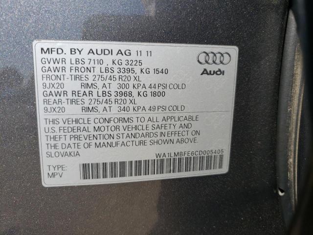 Photo 14 from auction – 2012 AUDI Q7 PREMIUM with VIN WA1LMBFE6CD005405