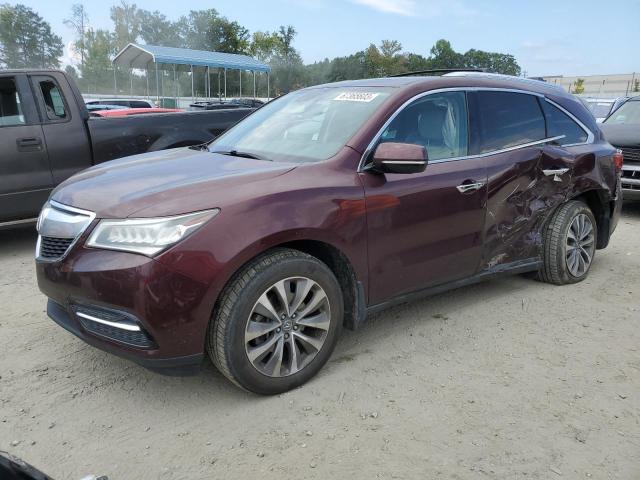 ACURA MDX TECHNO 2014 with VIN 5FRYD4H43EB046676 - Photo from auction