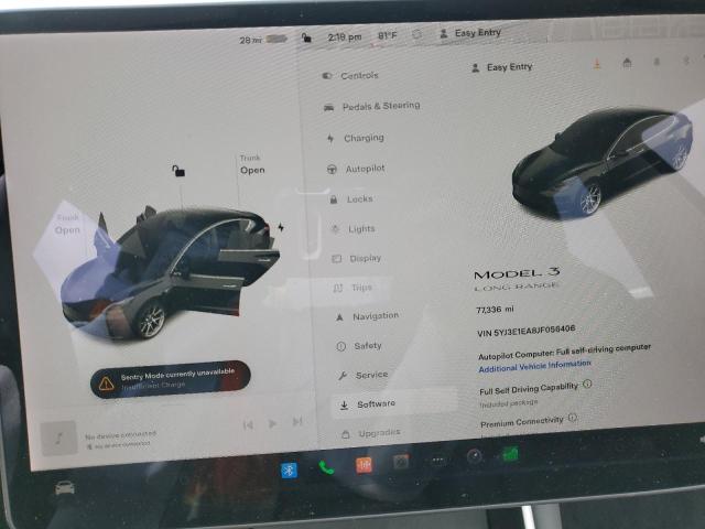 Photo 9 from auction – 2018 TESLA MODEL 3 with VIN 5YJ3E1EA8JF056406