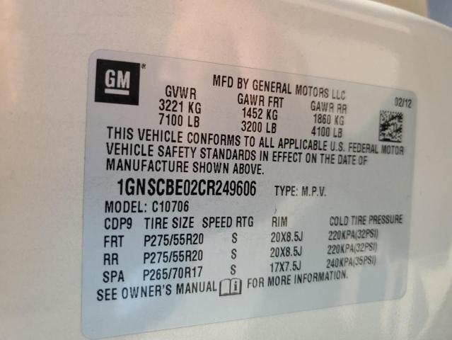 Photo 14 from auction – 2012 CHEVROLET TAHOE C150 with VIN 1GNSCBE02CR249606
