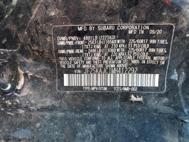 Photo 14 from auction – 2021 SUBARU FORESTER P with VIN JF2SKAJC1MH412292