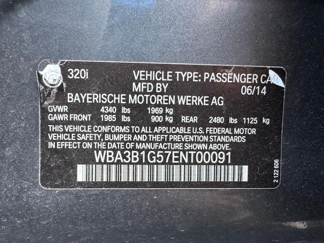 Photo 10 from auction – 2014 BMW 320 I with VIN WBA3B1G57ENT00091