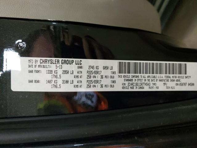 Photo 14 from auction – 2013 CHRYSLER TOWN & COU with VIN 2C4RC1BG1DR774543