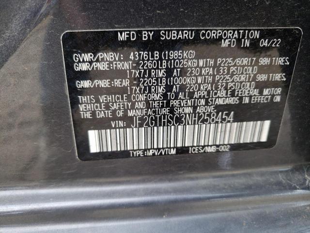 Photo 14 from auction – 2022 SUBARU CROSSTREK with VIN JF2GTHSC3NH258454