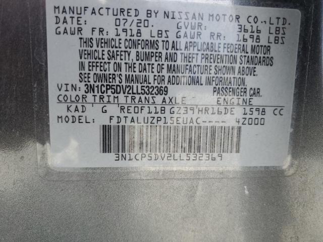 Photo 14 from auction – 2020 NISSAN KICKS SR with VIN 3N1CP5DV2LL532369