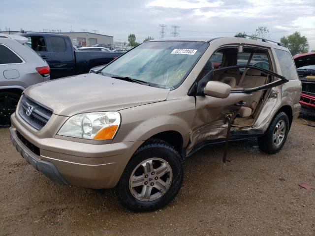 HONDA PILOT EX 2004 with VIN 2HKYF18474H618956 - Photo from auction