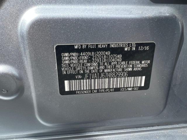 Photo 10 from auction – 2017 SUBARU WRX LIMITE with VIN JF1VA1J67H8829906