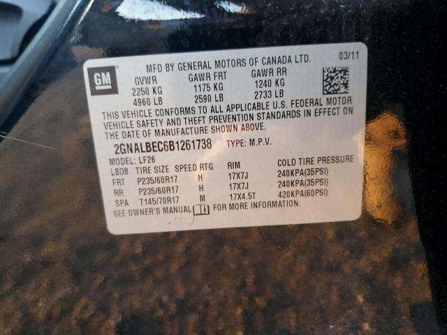 Photo 14 from auction – 2011 CHEVROLET EQUINOX LS with VIN 2GNALBEC6B1261738