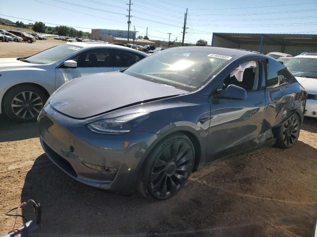 TESLA MODEL Y 2022 with VIN 7SAYGDEF6NF342048 - Photo from auction