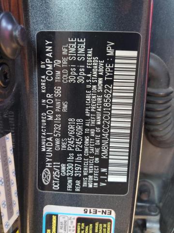Photo 14 from auction – 2012 HYUNDAI VERACRUZ G with VIN KM8NU4CC2CU185622