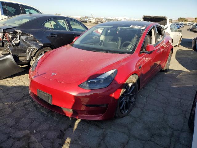 TESLA MODEL 3 2022 with VIN 5YJ3E1EBXNF343728 - Photo from auction