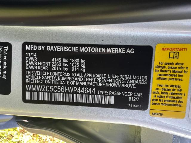 Photo 10 from auction – 2015 MINI COOPER S C with VIN WMWZC5C56FWP44644