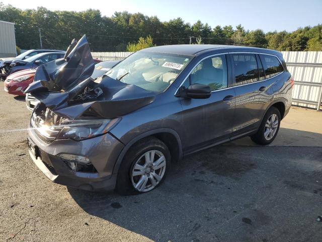 HONDA PILOT LX 2016 with VIN 5FNYF6H1XGB049333 - Photo from auction