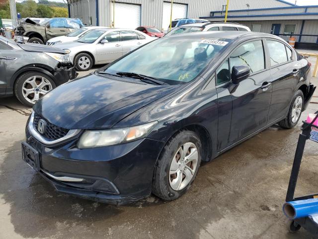 HONDA CIVIC LX 2014 with VIN 19XFB2F57EE027374 - Photo from auction