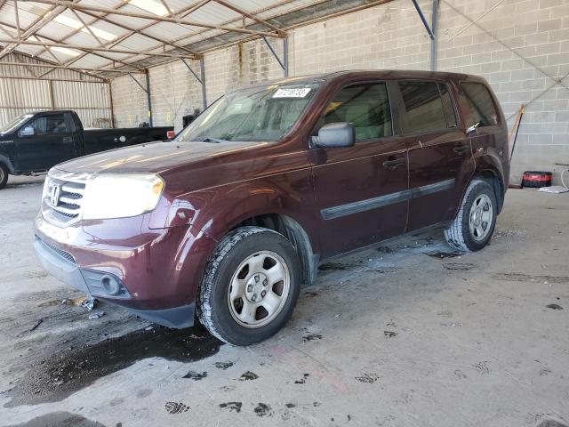 HONDA PILOT LX 2015 with VIN 5FNYF3H2XFB020694 - Photo from auction