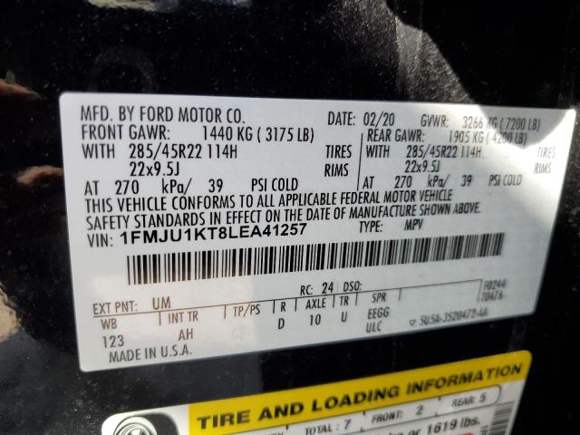 Photo 14 from auction – 2020 FORD EXPEDITION with VIN 1FMJU1KT8LEA41257