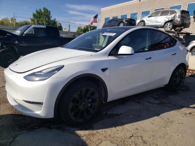 TESLA MODEL Y 2021 with VIN 5YJYGDEE8MF255061 - Photo from auction