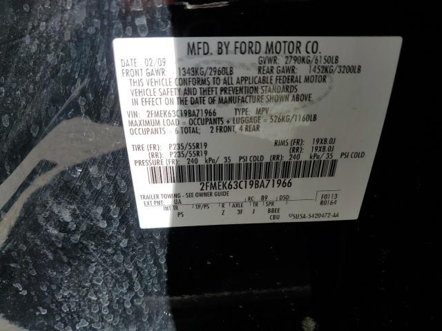 Photo 14 from auction – 2009 FORD FLEX LIMIT with VIN 2FMEK63C19BA71966