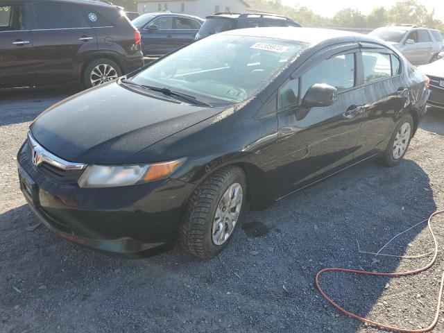 HONDA CIVIC LX 2012 with VIN 2HGFB2F55CH524927 - Photo from auction
