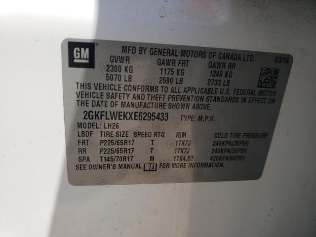Foto 14 de la subasta – 2014 GMC TERRAIN SL con VIN 2GKFLWEKXE6295433