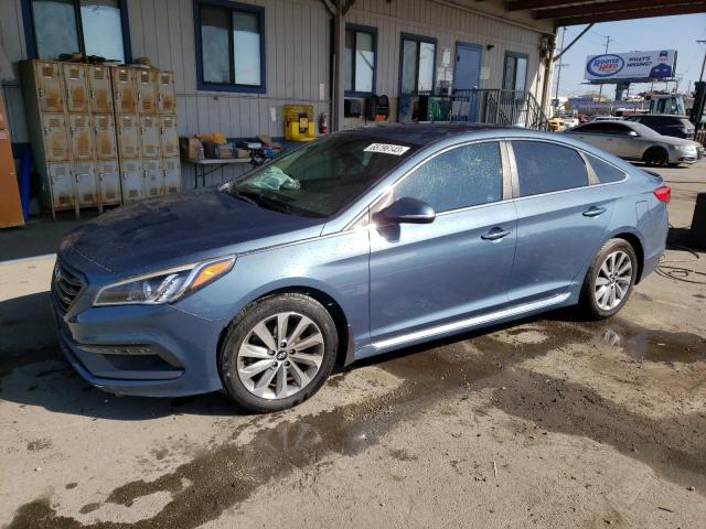HYUNDAI SONATA SPO 2017 with VIN 5NPE34AF2HH445510 - Photo from auction
