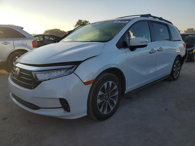 HONDA ODYSSEY EX 2021 with VIN 5FNRL6H75MB024238 - Photo from auction