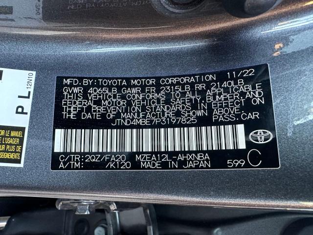 Photo 10 from auction – 2023 TOYOTA COROLLA SE with VIN JTND4MBE7P3197825