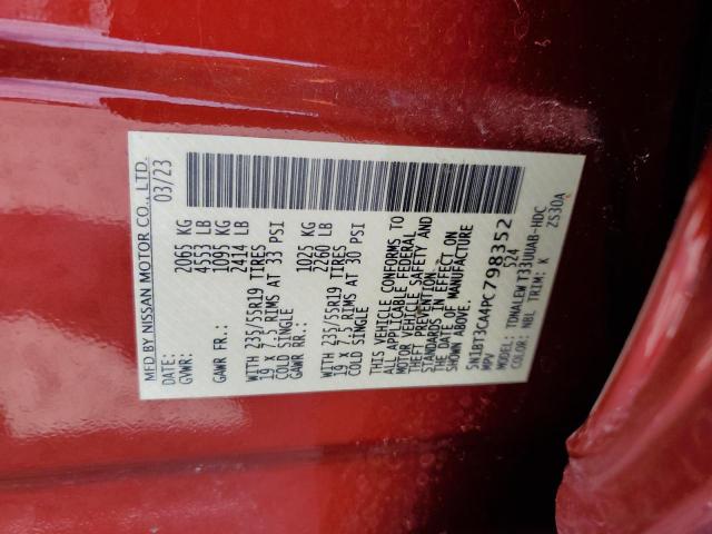 Photo 14 from auction – 2023 NISSAN ROGUE SL with VIN 5N1BT3CA4PC798352