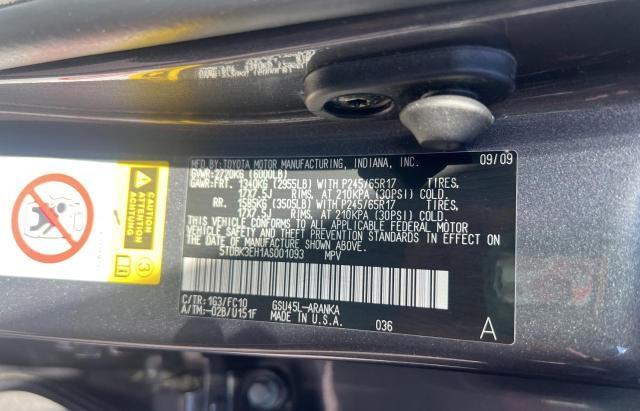 Photo 10 from auction – 2010 TOYOTA HIGHLANDER with VIN 5TDBK3EH1AS001093