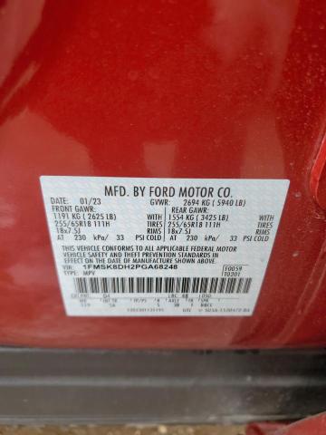 Photo 14 from auction – 2023 FORD EXPLORER X with VIN 1FMSK8DH2PGA68248