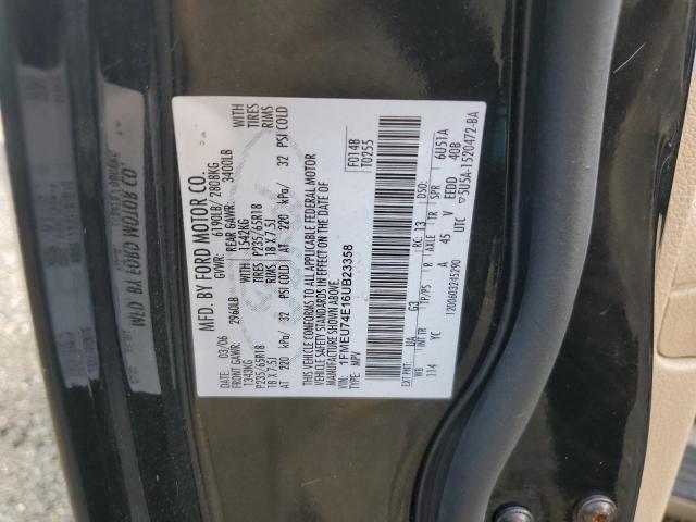 Снимка 14 от търг – 2006 FORD EXPLORER E с VIN 1FMEU74E16UB23358