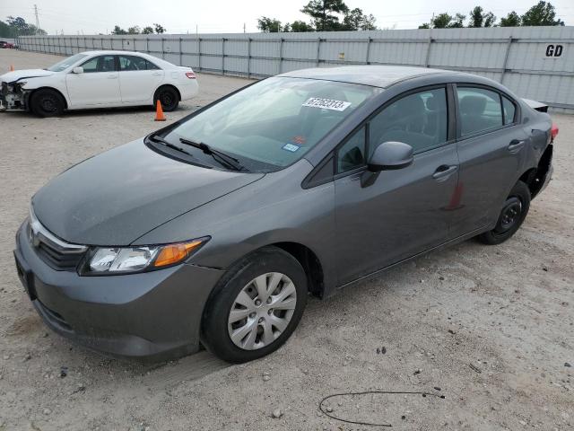 HONDA CIVIC LX 2012 with VIN 2HGFB2F50CH568902 - Photo from auction