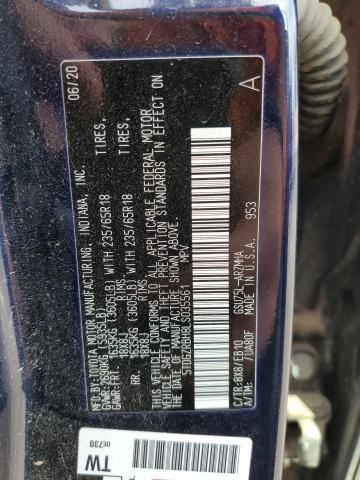 Photo 14 from auction – 2020 TOYOTA HIGHLANDER with VIN 5TDGZRBH8LS035561