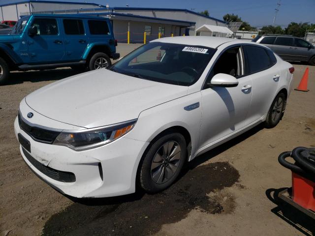 KIA OPTIMA HYB 2018 with VIN KNAGT4LE2J5020613 - Photo from auction