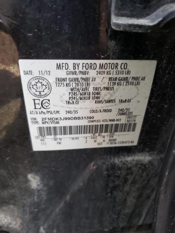 Photo 14 from auction – 2013 FORD EDGE SEL with VIN 2FMDK3J99DBB31390