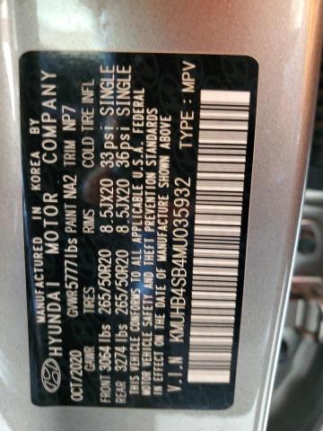 Photo 14 from auction – 2021 GENESIS GV80 BASE with VIN KMUHB4SB4MU035932
