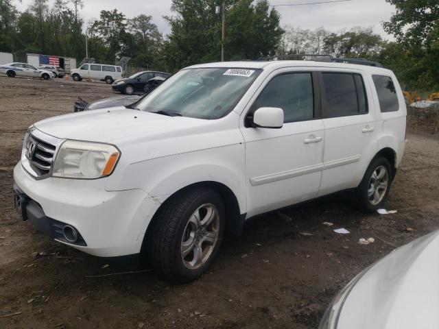 HONDA PILOT EXL 2013 with VIN 5FNYF4H52DB007662 - Photo from auction