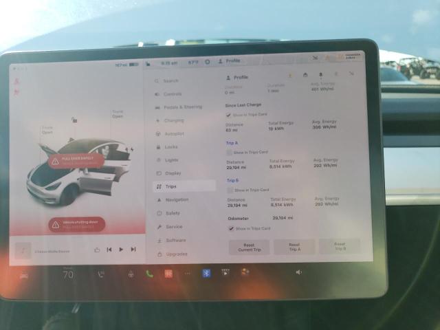 Photo 9 from auction – 2021 TESLA MODEL Y with VIN 5YJYGDEE0MF201379