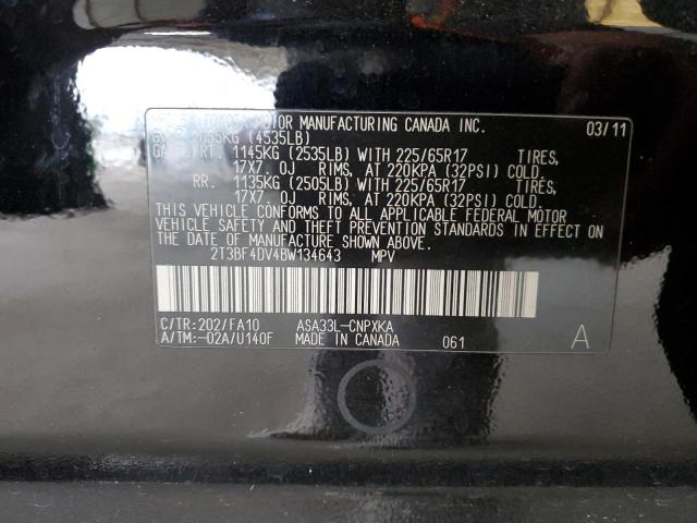 Photo 14 from auction – 2011 TOYOTA RAV4 with VIN 2T3BF4DV4BW134643
