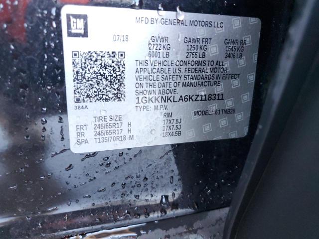 Photo 14 from auction – 2019 GMC ACADIA SLE with VIN 1GKKNKLA6KZ118311