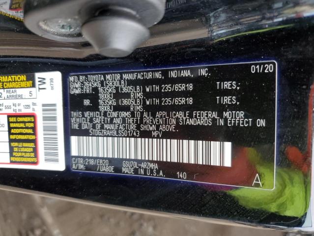 Photo 14 from auction – 2020 TOYOTA HIGHLANDER with VIN 5TDGZRAH9LS501743