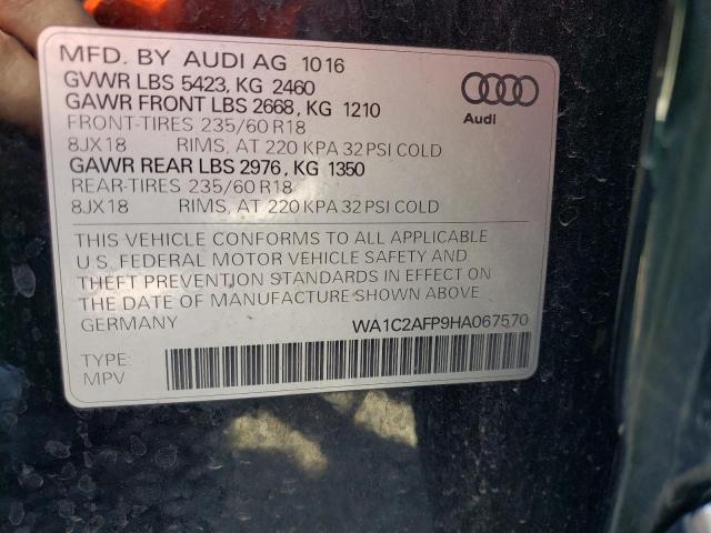 Photo 14 from auction – 2017 AUDI Q5 PREMIUM with VIN WA1C2AFP9HA067570